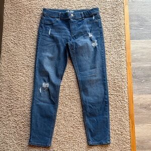 NWOT wonder nation Dark Wash Distressed Skinny Jeans